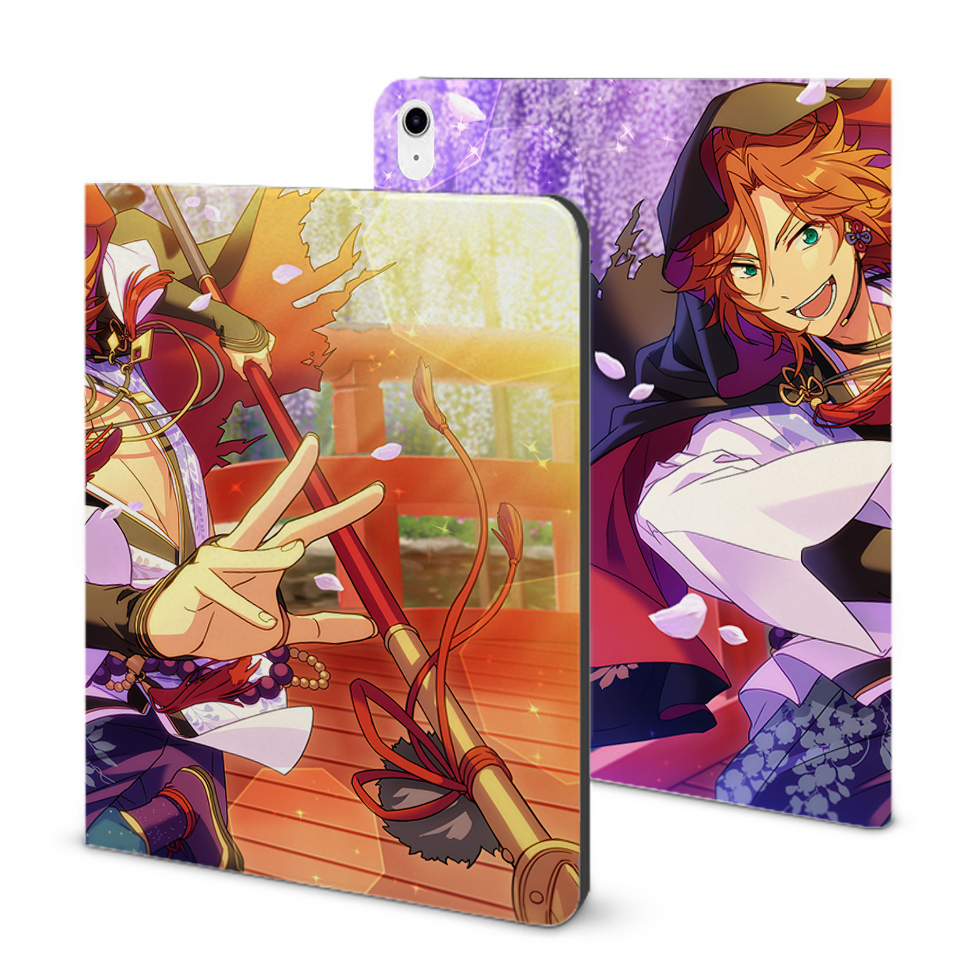 （画像用） あんさんぶるスターズ! Ensemble Stars IPad ケース ブック型 PUレザー TPU 耐衝撃 軽量 薄型 ペン収納なし 全面保護 IPad 各モデル対応